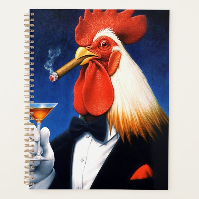 Agenda O Galo Dapper | Engraçado Clube de Cavalheiros (Frente)