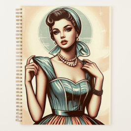 Agenda O glamour das mulheres da moda dos anos cinquenta,
