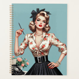 Agenda O glamour das mulheres da moda dos anos cinquenta,