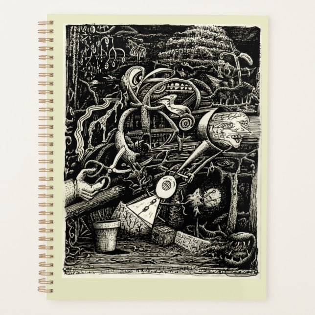 Agenda O Jardim da Loucura de Brian Benson (Frente)