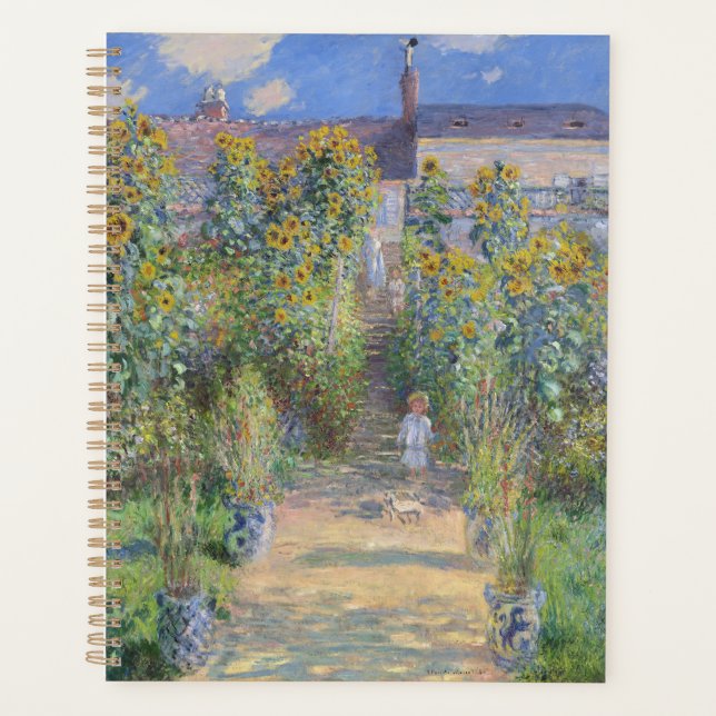 Agenda O Jardim do Artista em Vétheuil, Monet (Frente)