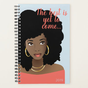 Agenda O melhor ainda está para vir! Mulher Negra, Azul C