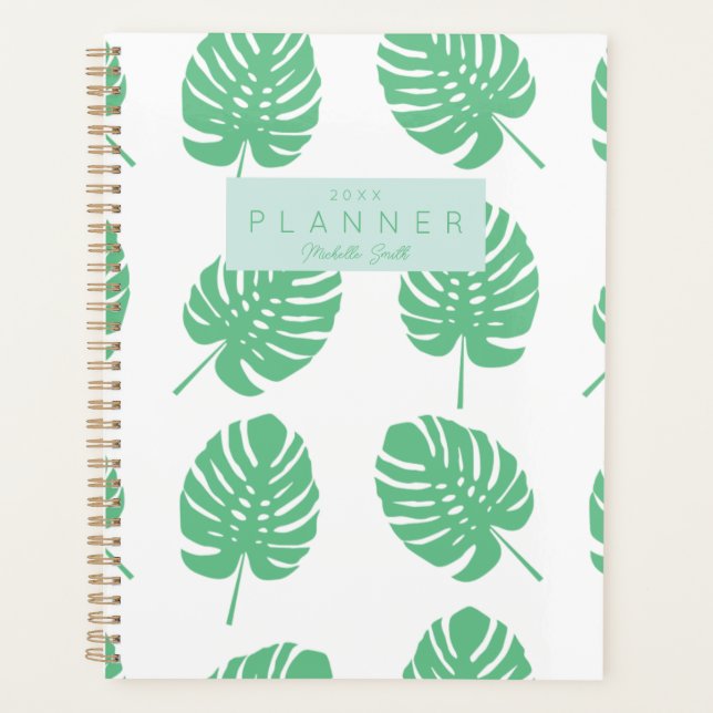 Agenda O monstro tropical verde pré-aposto sai personaliz (Frente)