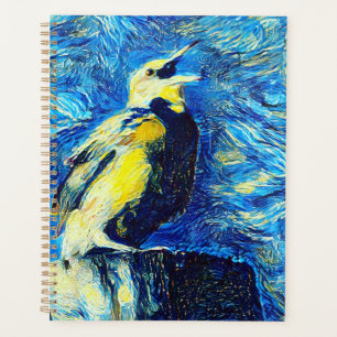 Agenda O Pássaro Solitário Estilo VanGogh
