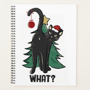 Agenda O quê? Design de Natal Black Cat Holiday