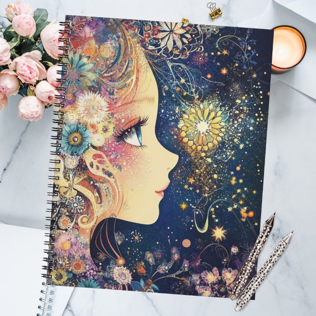 Agenda O Sonhador Cósmico (Whimsical celestial planner)