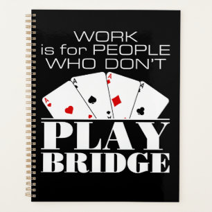 Agenda O trabalho é para Pessoas que não jogam ponte