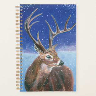 Agenda O veado vermelho (Cervus elaphus) no inverno