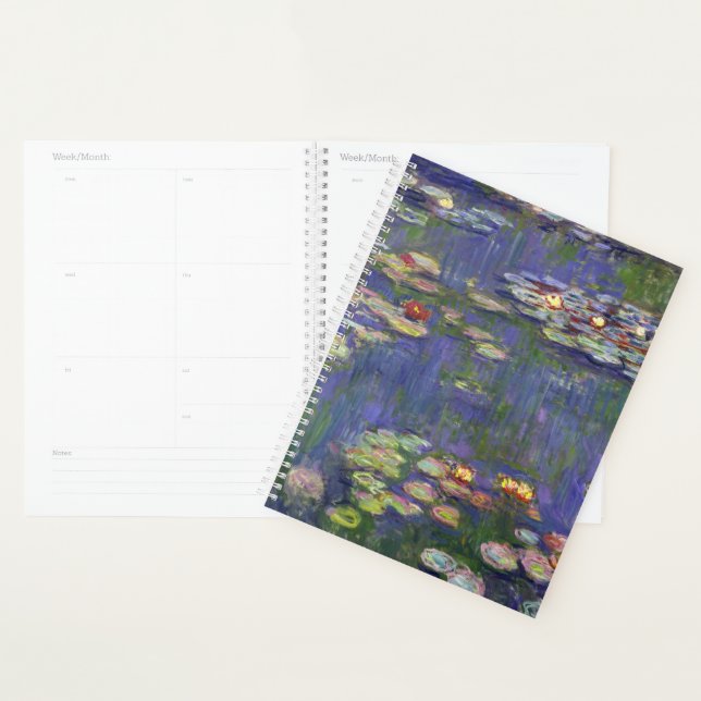 Agenda Obra-Prima Pintura Lírios de Água de Monet (Exibição)