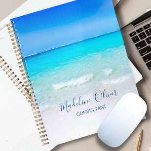Agenda Ocean Beach Sea Viagem Business Aqua Blue Modern