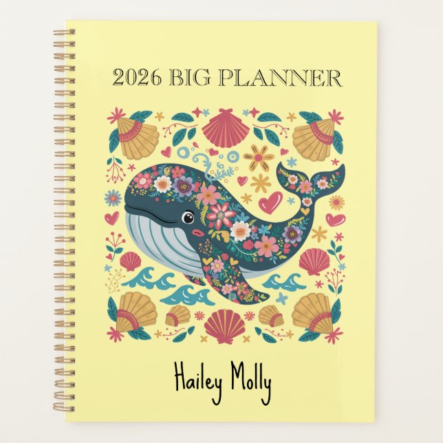 Agenda Ocean Breeze 2026 Planner (Dolphin Seaside Cover)  (Frente)