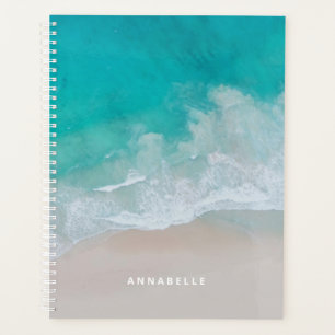 Agenda oceano de praia em areia tropical a aventura come