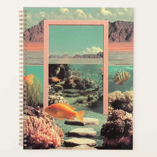 Agenda Oceano Desértico Surreal com Porta (Frente)