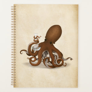 Agenda Octopus do laboratório e Mesa periódica, natural