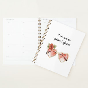 Agenda Óculos de sol coloridos rosa