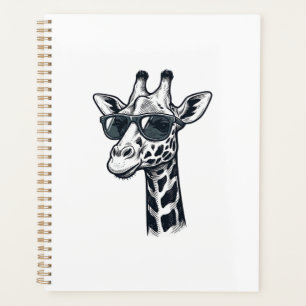 Agenda Óculos de sol de girafa legais Camiseta com gravaç