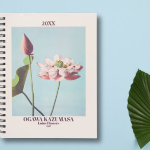 Agenda Ogawa Kazumasa Lotus Flores Rosa De Bela Arte