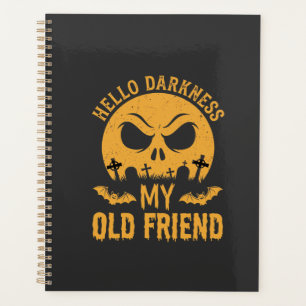 Agenda Olá Escuridão Cemitério Lua do Halloween
