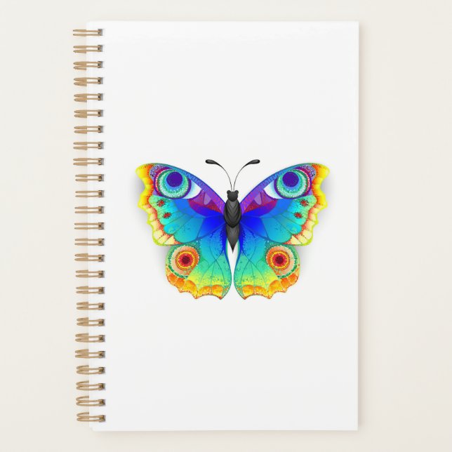 Agenda Olho Peacock da Borboleta Arco-Íris (Frente)