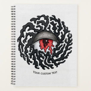 Agenda Olhos Trippy com Tentáculos - Arte Surreal Trippy