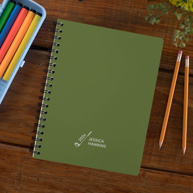 Agenda Olive Green Golf Club Personal Weekly (Criador carregado)