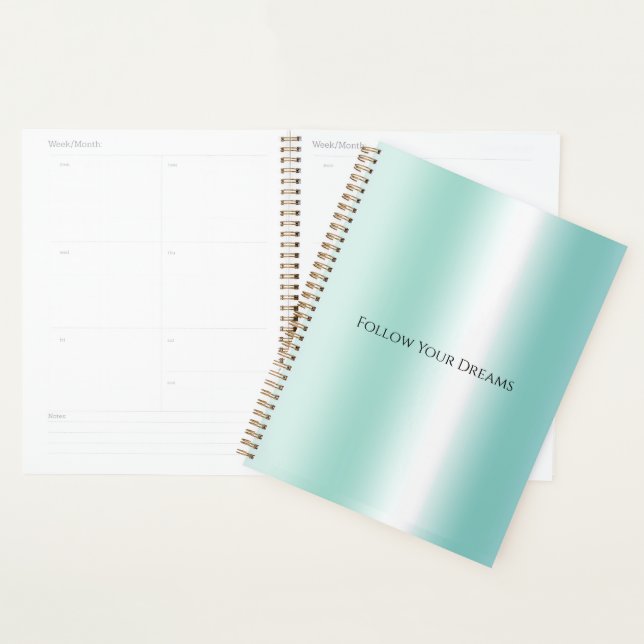 Agenda Ombre Branco Menta (Exibição)