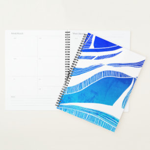 Agenda Onda Azul e Branca