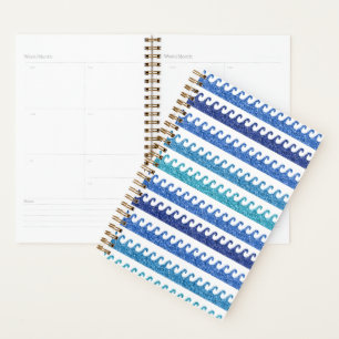 Agenda Ondas do Oceano Azul Brilhante Praia de Surf Surfa