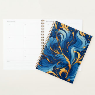 Agenda Ondas Reais de Fantasia Redemoinhos de Azul e Dour