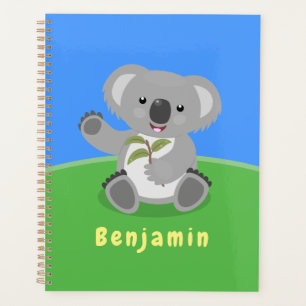 Agenda Óptica de desenho animado, feliz e bonito