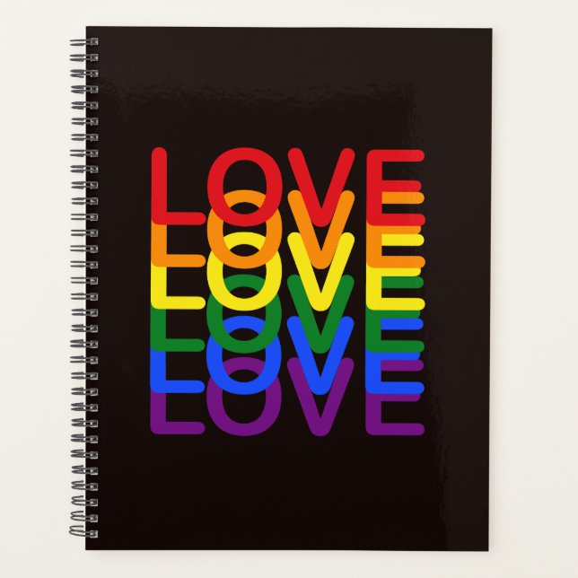 Agenda Orador do Orgulho Rainbow Love (Frente)