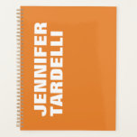 Agenda Orange Bold Minimalista Moderno Elegante Profissio<br><div class="desc">Design Simples Criativo Moderno</div>