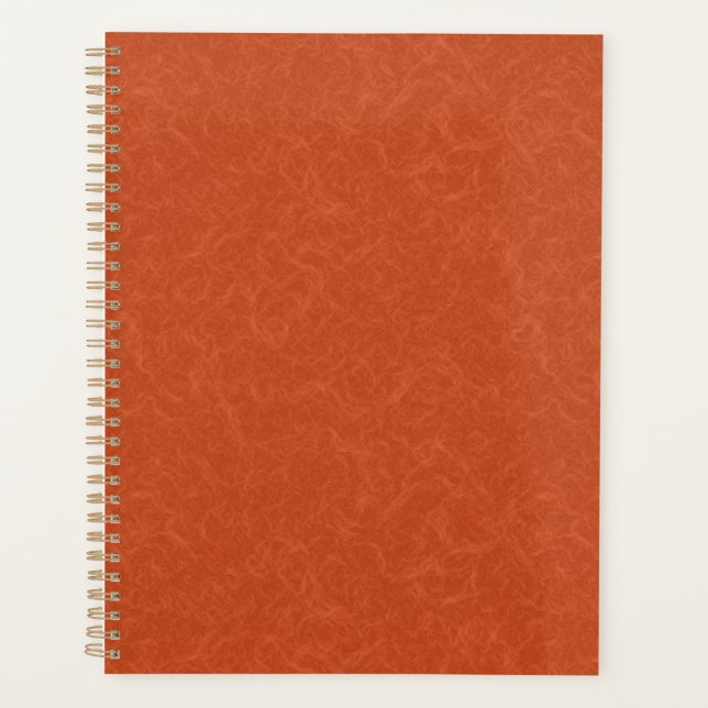 Agenda Orange textured surface with swirling pattern (Frente)