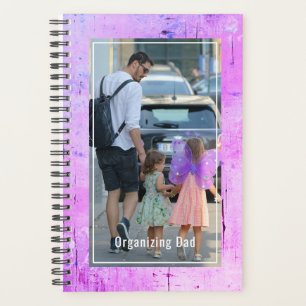 Agenda Organizando Papai das Meninas Foto Personalizada