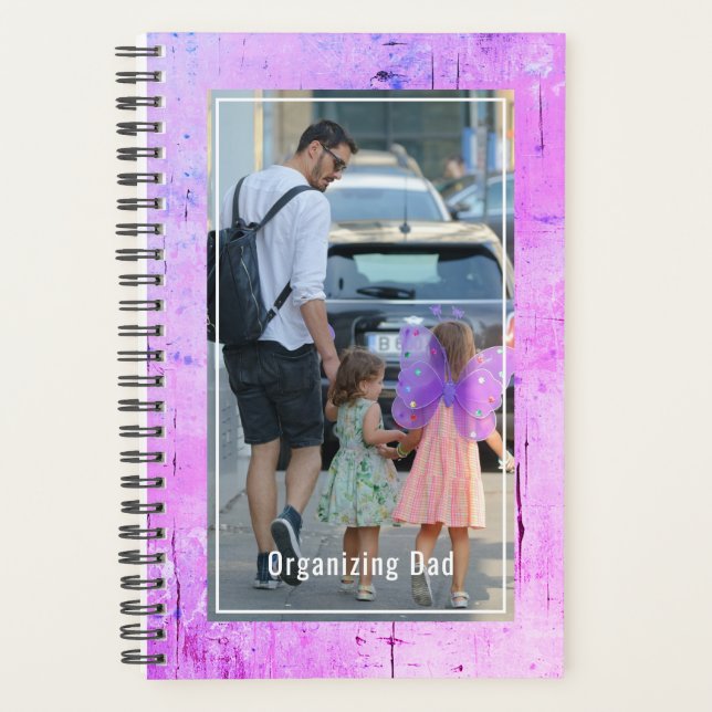 Agenda Organizing Dad Of Girls Personalized Photo (Frente)
