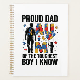 Agenda Orgulhoso Pai Autismo Menino Mais Difícil Design V