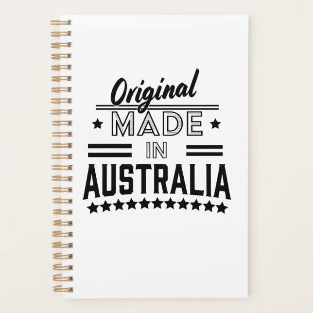 Agenda Original feito no botão da Austrália (Frente)