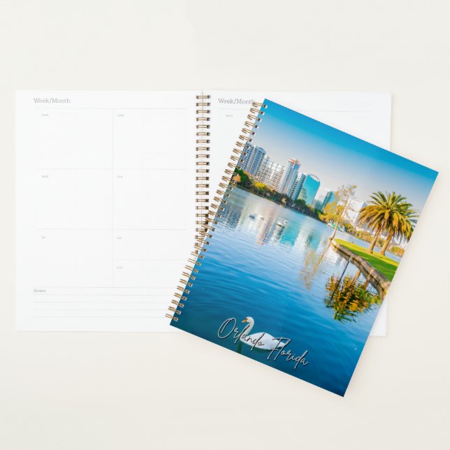 Agenda Orlando Florida Skyline Calendário Planner (Exibição)