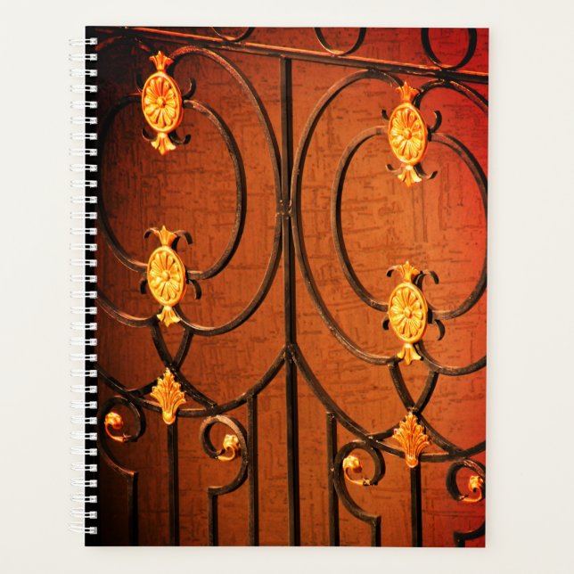 Agenda Ornamentos Dourados (Frente)