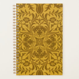 Agenda Ornate gold floral pattern with symmetrical