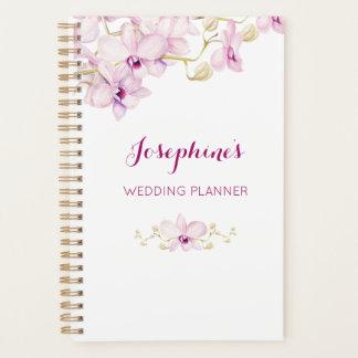 Agenda Orquídea Roxo Tropical Personalizada