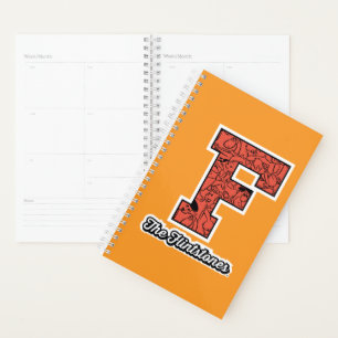 Agenda Os Flintstones Monograma de estilo colegial