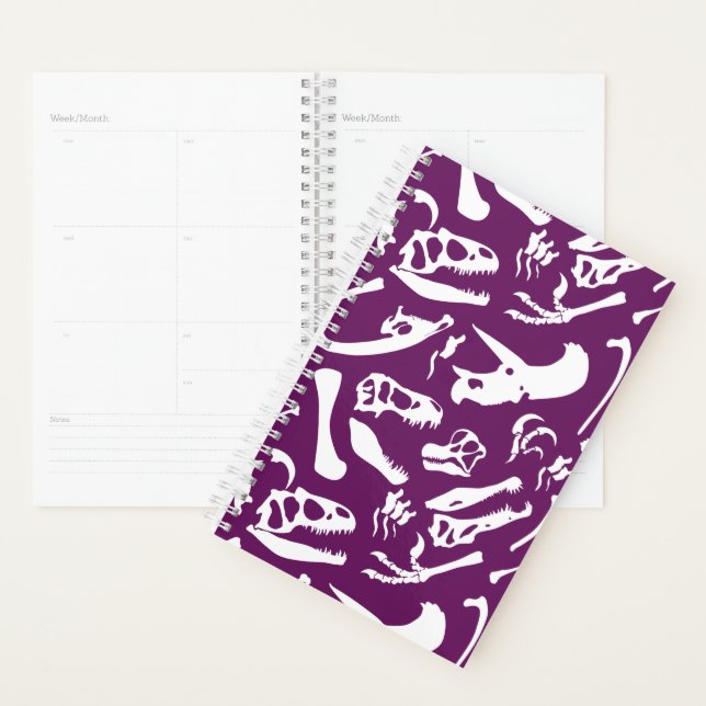 Agenda Ossos do Dinossauro (Roxo) (Exibição)