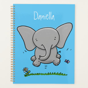 Agenda Ótima ilustração de desenho animado de elefante be