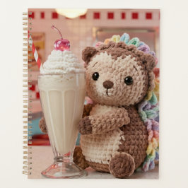 Agenda ouriço croché e milkshake no Diner Retro