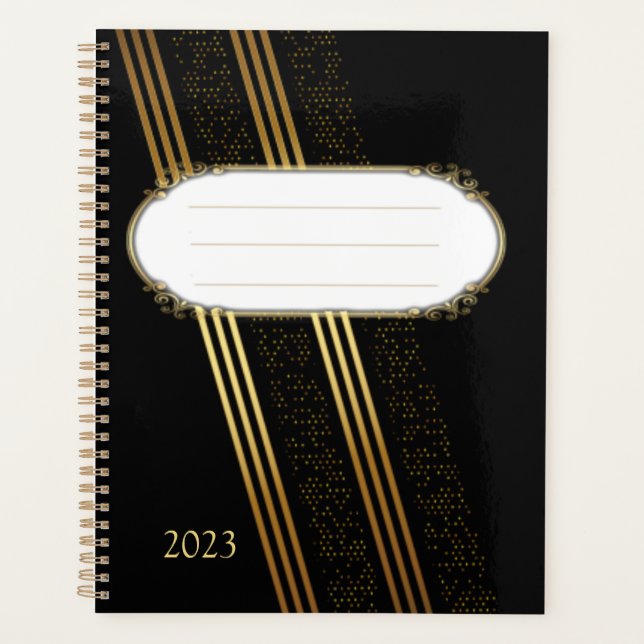 Agenda Ouro elegante (Frente)