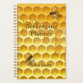 Agenda Ouro Honeycomb & Honeyabelhas Personalizadas 5,5" 