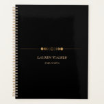 Agenda Ouro Moon Fases do Yoga Studio Cartão de visita<br><div class="desc">Fases muito elegantes da lua de folhas falsas em ouro,  acopladas a uma fonte elegante de script e informações fáceis de personalizar. Verifique em nossa loja mais itens desta coleção.</div>