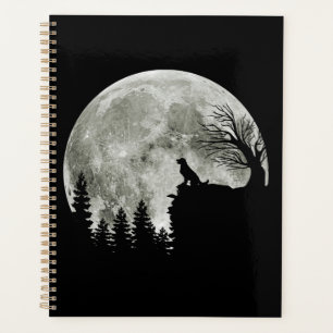 Agenda Ouro Retriever Na Lua De Halloween Spooky Na Monta