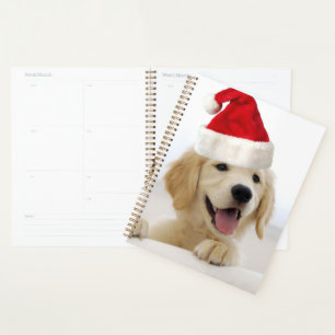 Agenda Ouro Retriever Puppy Natal